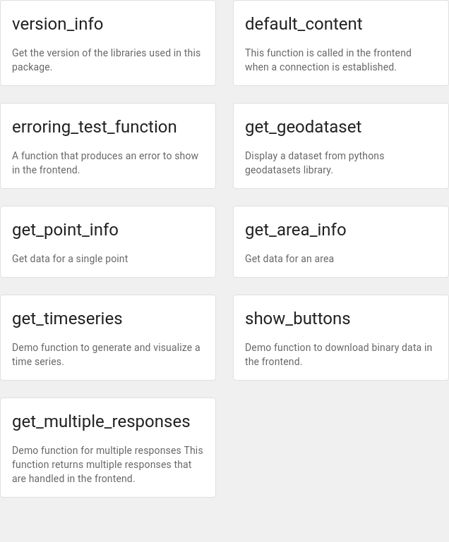 demo-widget with DASF module